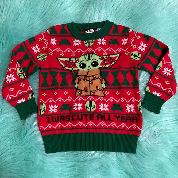 Baby Yoda Christmas Sweater 2T - Picture 1 of 4